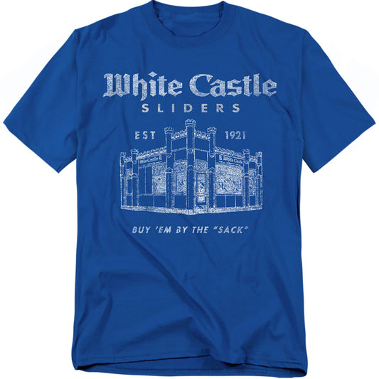 White Castle - By The Sack - Short Sleeve Adult 18/1 - Royal Blue T-shirt