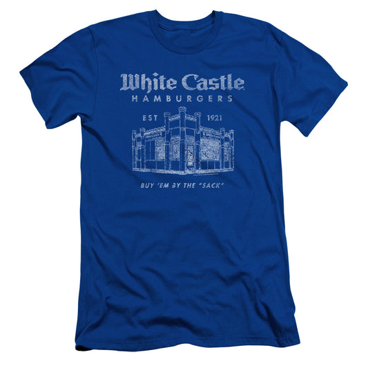 White Castle - By The Sack - Short Sleeve Adult 30/1 - Royal Blue T-shirt