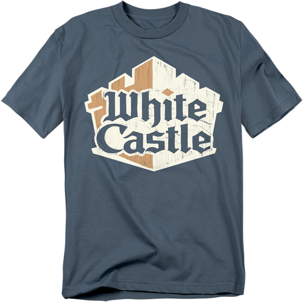White Castle - Torn Logo - Short Sleeve Adult 18/1 - Slate T-shirt