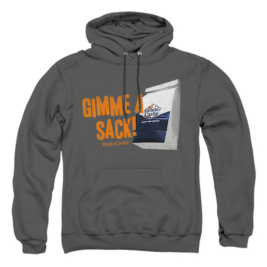 White Castle - Gimmie A Sack - Adult Pull-over Hoodie - Charcoal