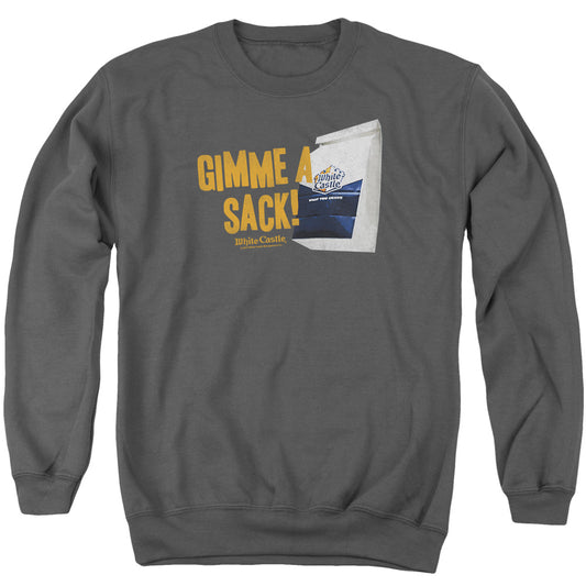White Castle - Gimmie A Sack - Adult Crewneck Sweatshirt - Charcoal