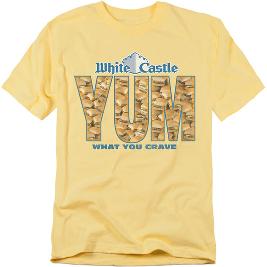 White Castle - Yum - Short Sleeve Adult 18/1 - Banana T-shirt