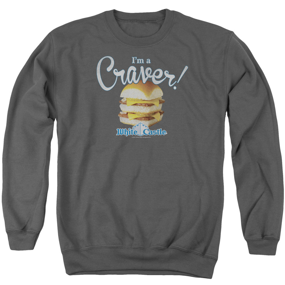 White Castle - Craver - Adult Crewneck Sweatshirt - Charcoal