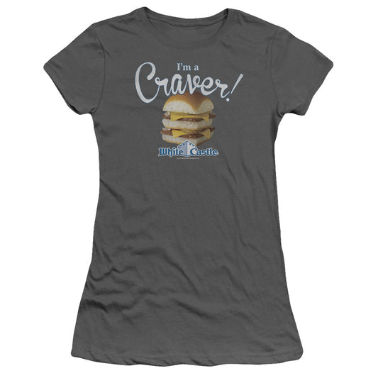 WHITE CASTLE CRAVER - S/S JUNIOR SHEER - CHARCOAL T-Shirt