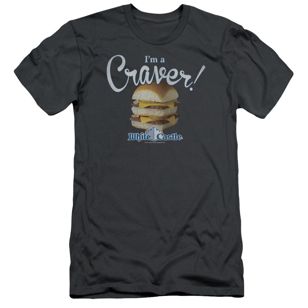 White Castle - Craver - Short Sleeve Adult 30/1 - Charcoal T-shirt
