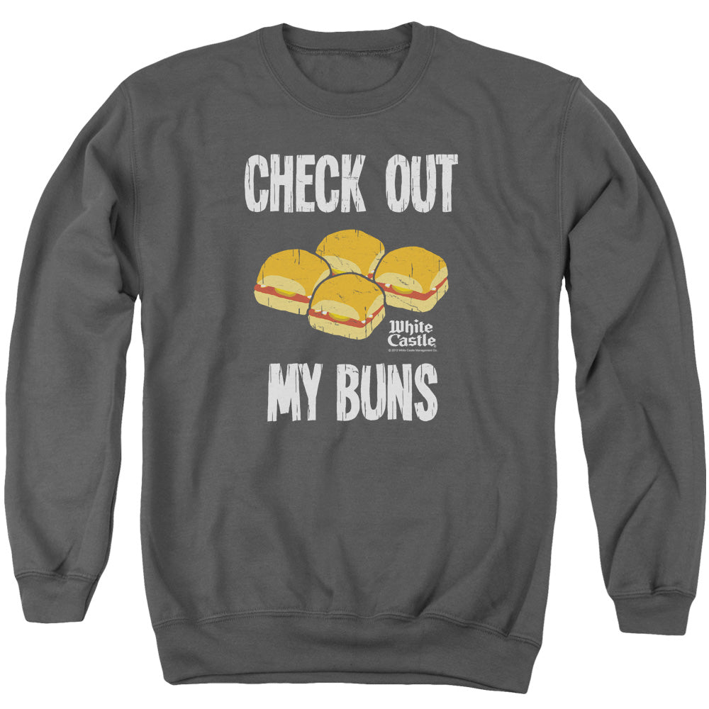 White Castle - My Buns - Adult Crewneck Sweatshirt - Charcoal