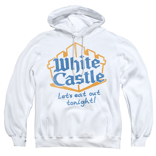 White Castle - Lets Eat - Adult Pull-over Hoodie - White