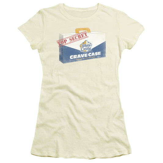 White Castle - Crave Case - Short Sleeve Junior Sheer - Cream T-shirt