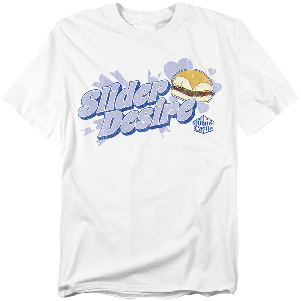 White Castle - Slider Desire - Short Sleeve Adult 18/1 - White T-shirt