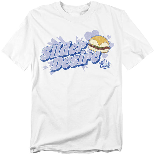 White Castle - Slider Desire - Short Sleeve Adult 18/1 - White T-shirt