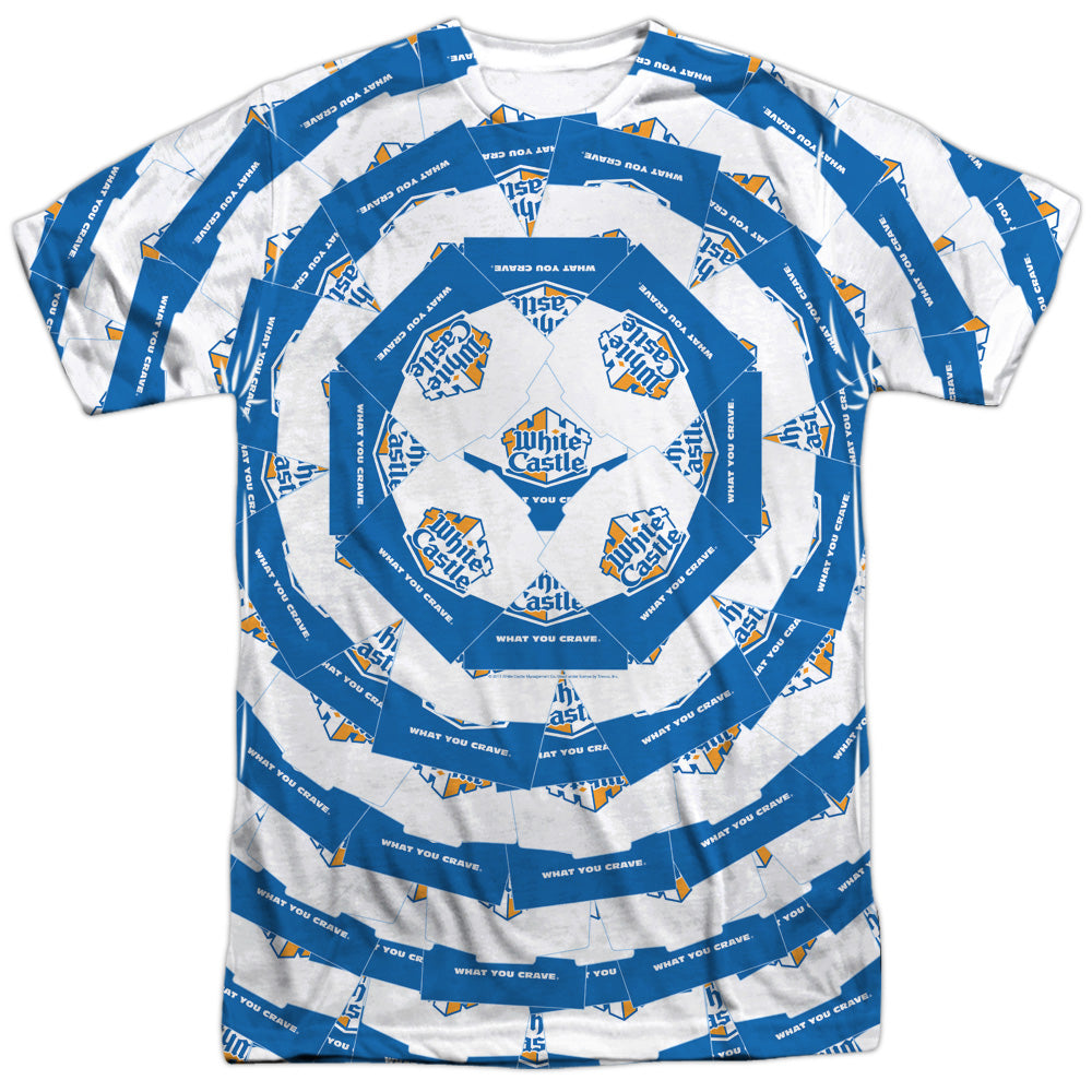 White Castle - You Crave Me - Short Sleeve Adult Poly Crew - White T-shirt