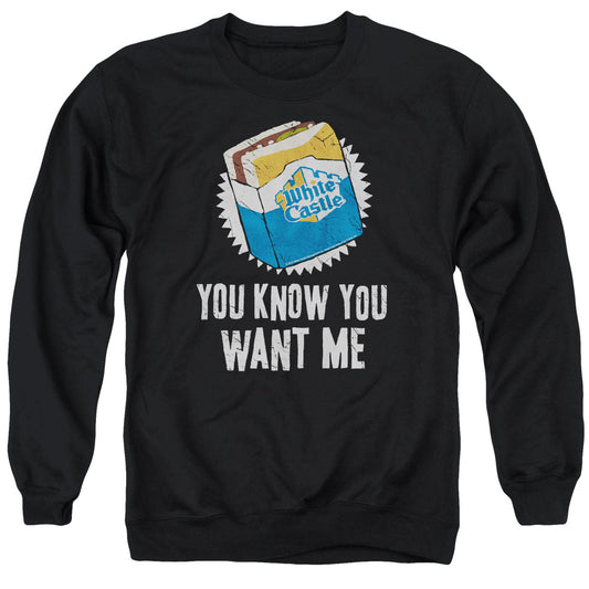 White Castle - Want Me - Adult Crewneck Sweatshirt - Black