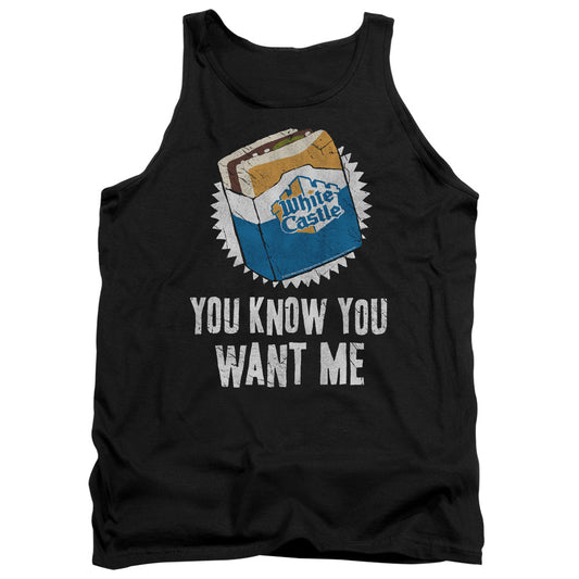 White Castle - Want Me - Adult Tank - Black