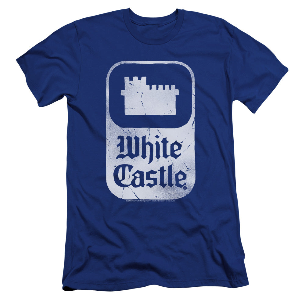 White Castle - Classic Logo-premuim Canvas Adult Slim Fit 30/1 - Royal Blue