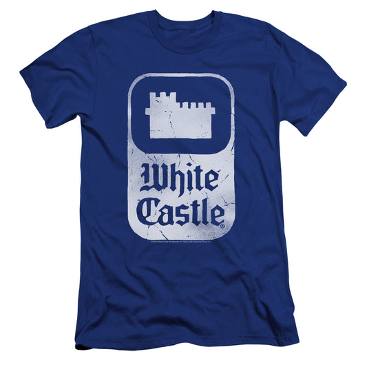 White Castle - Classic Logo-premuim Canvas Adult Slim Fit 30/1 - Royal Blue