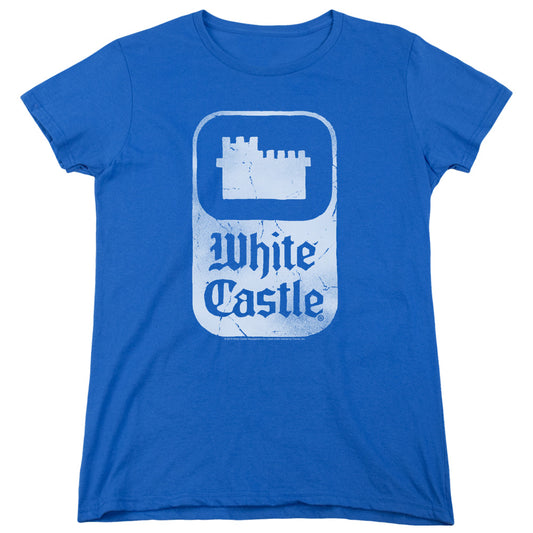 White Castle - Classic Logo - Short Sleeve Womens Tee - Royal Blue T-shirt