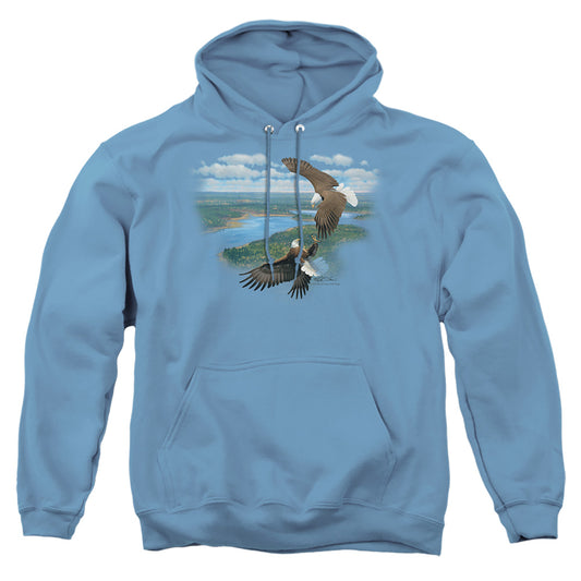 Wildlife Sky Dancers - Adult Pull-over Hoodie - Carolina Blue