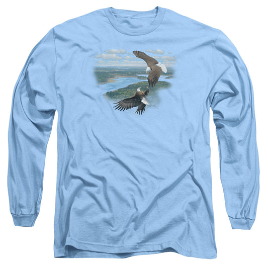 WILDLIFE SKY DANCERS - L/S ADULT 18/1 - CAROLINA BLUE T-Shirt