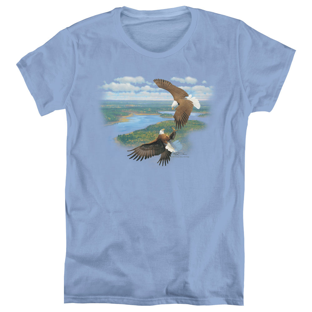 Wildlife - Sky Dancers - Short Sleeve Womens Tee - Carolina Blue T-shirt