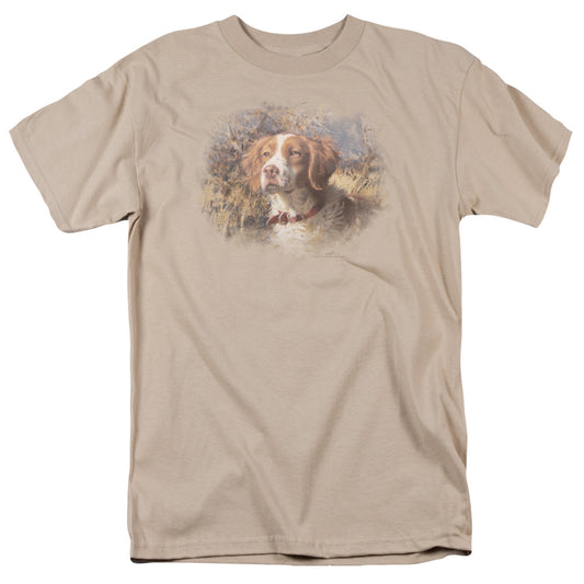 Wildlife - Brittany Head Ii - Short Sleeve Adult 18/1 - Sand T-shirt