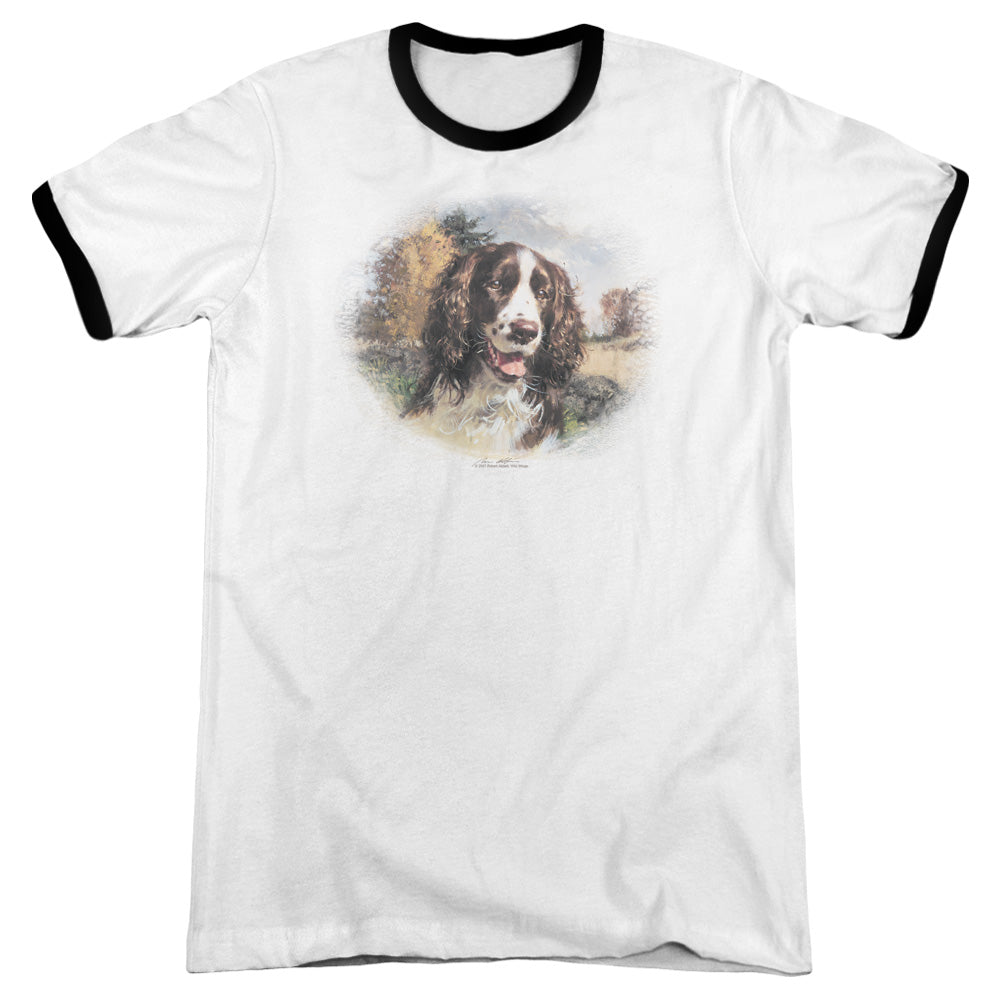 Wildlife - Springer Spaniel Head - Adult Ringer - White/black