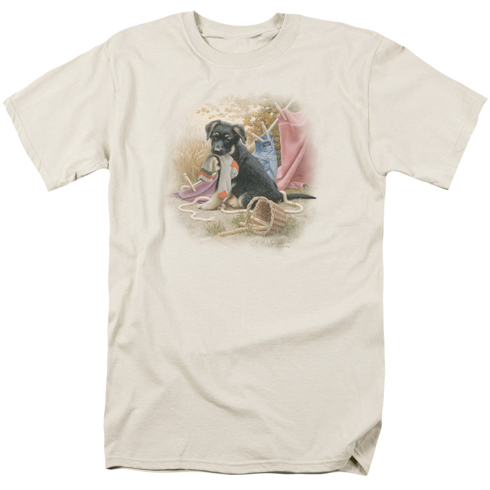 Wildlife - Hanging Out - Short Sleeve Adult 18/1 - Cream T-shirt