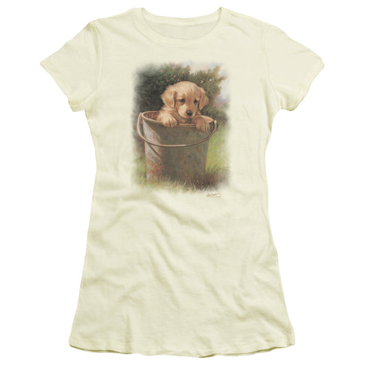 Wildlife - Bucket Baby - Short Sleeve Junior Sheer - Cream T-shirt