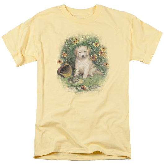 Wildlife - A Prince Perhaps Yellow Lab - Short Sleeve Adult 18/1 - Banana T-shirt