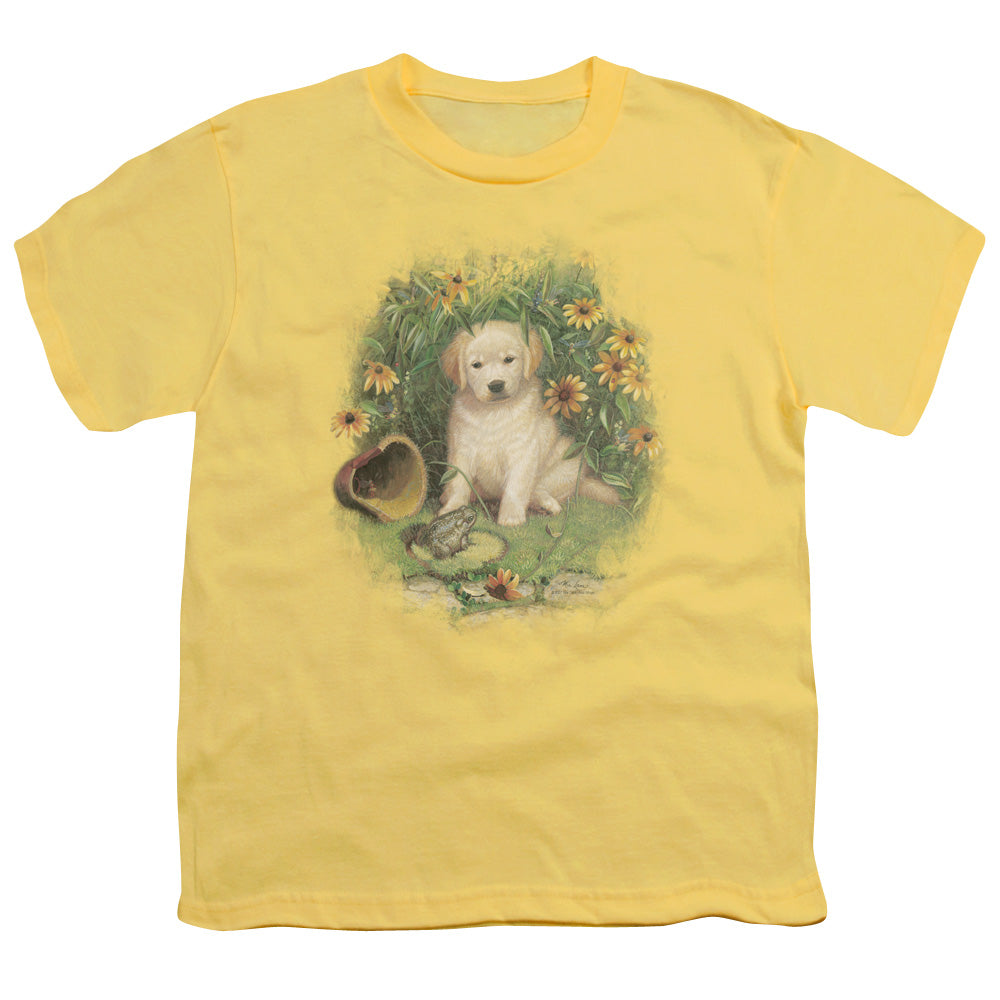 Wildlife - A Prince Perhaps Yellow Lab - Short Sleeve Youth 18/1 - Banana T-shirt