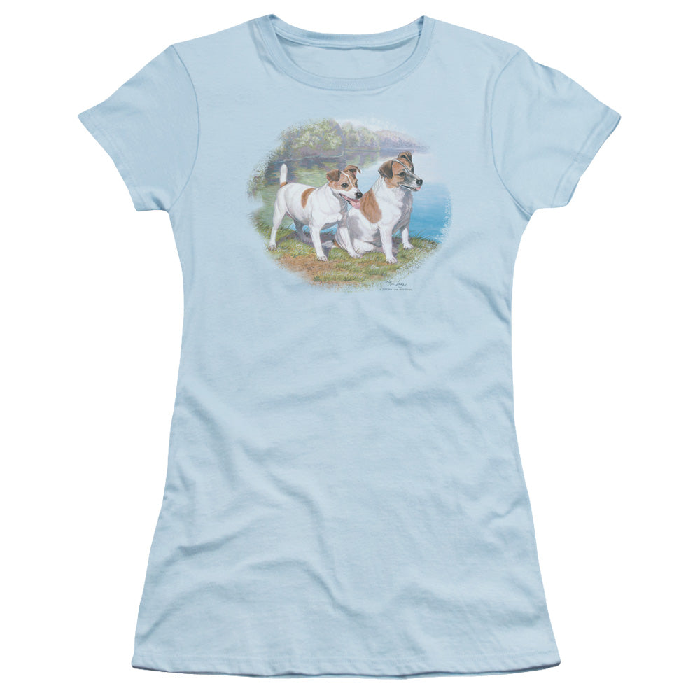 Wildlife - Jack By Water - Short Sleeve Junior Sheer - Light Blue T-shirt