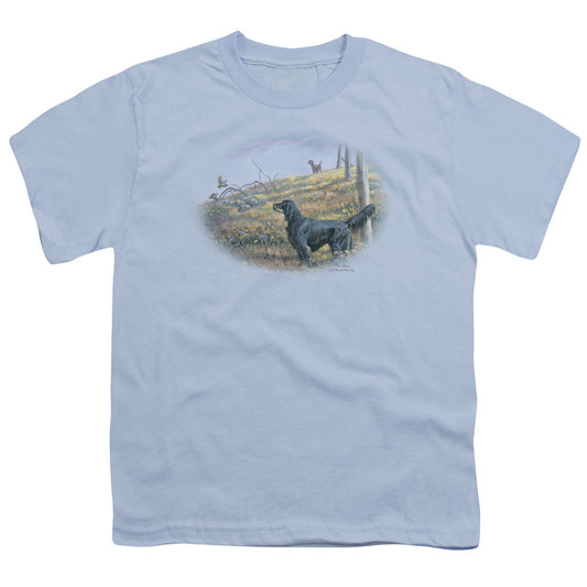 Wildlife - Looking Back - Short Sleeve Youth 18/1 - Light Blue T-shirt