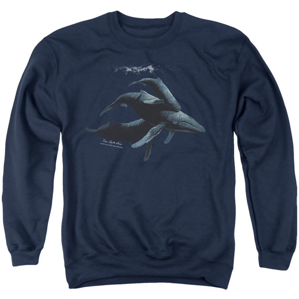 Wildlife - Power&amp;grace - Adult Crewneck Sweatshirt - Navy