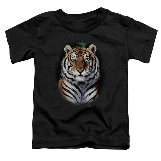 Wildlife - Jungle Fire - Short Sleeve Toddler Tee - Black T-shirt