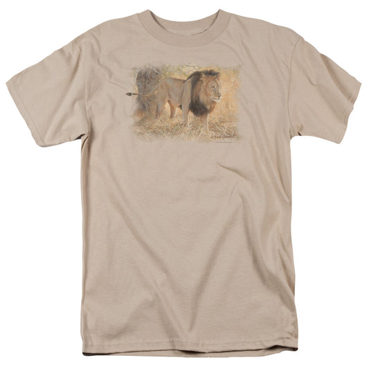 WILDLIFE SHUMBA IN THE GRASS - S/S ADULT 18/1 - SAND T-Shirt