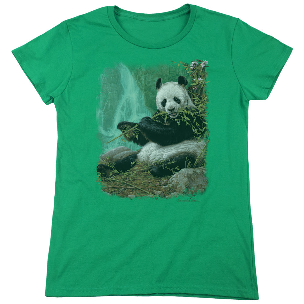 Wildlife - Citizen Of Heaven On Earth - Short Sleeve Womens Tee - Kelly Green T-shirt