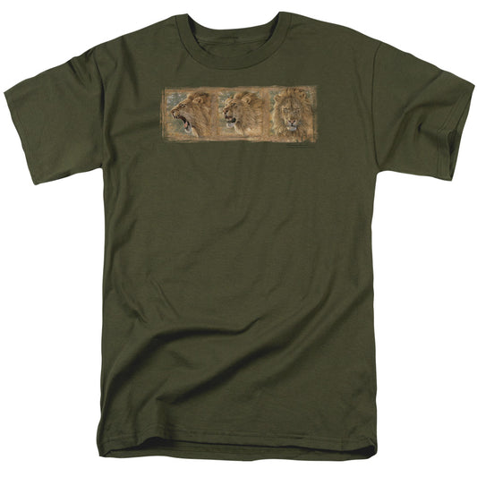 Wildlife - Mood Swing - Short Sleeve Adult 18/1 - Military Green T-shirt