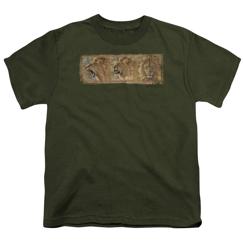 Wildlife - Mood Swing - Short Sleeve Youth 18/1 - Military Green T-shirt