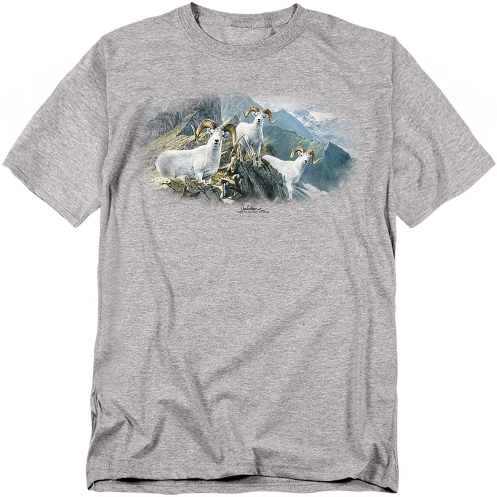 Wildlife - High Trails Dall Sheep - Short Sleeve Adult 18/1 - Athletic Heather T-shirt