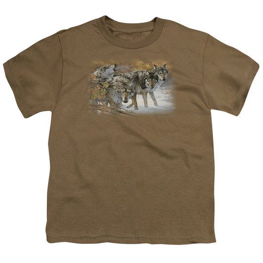 Wildlife - Body Language - Short Sleeve Youth 18/1 - Safari Green T-shirt