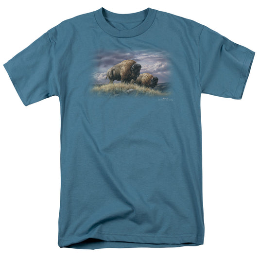 Wildlife - Nomads Of The Plains - Short Sleeve Adult 18/1 - Slate T-shirt
