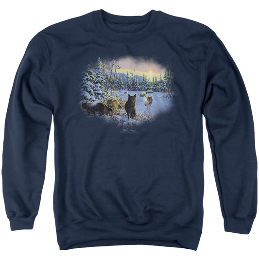 Wildlife - Hunter's Moon The Spoils - Adult Crewneck Sweatshirt - Navy