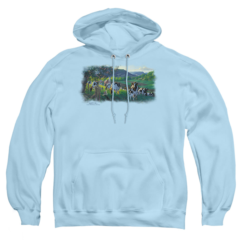 Wildlife - Gods Country - Adult Pull-over Hoodie - Light Blue
