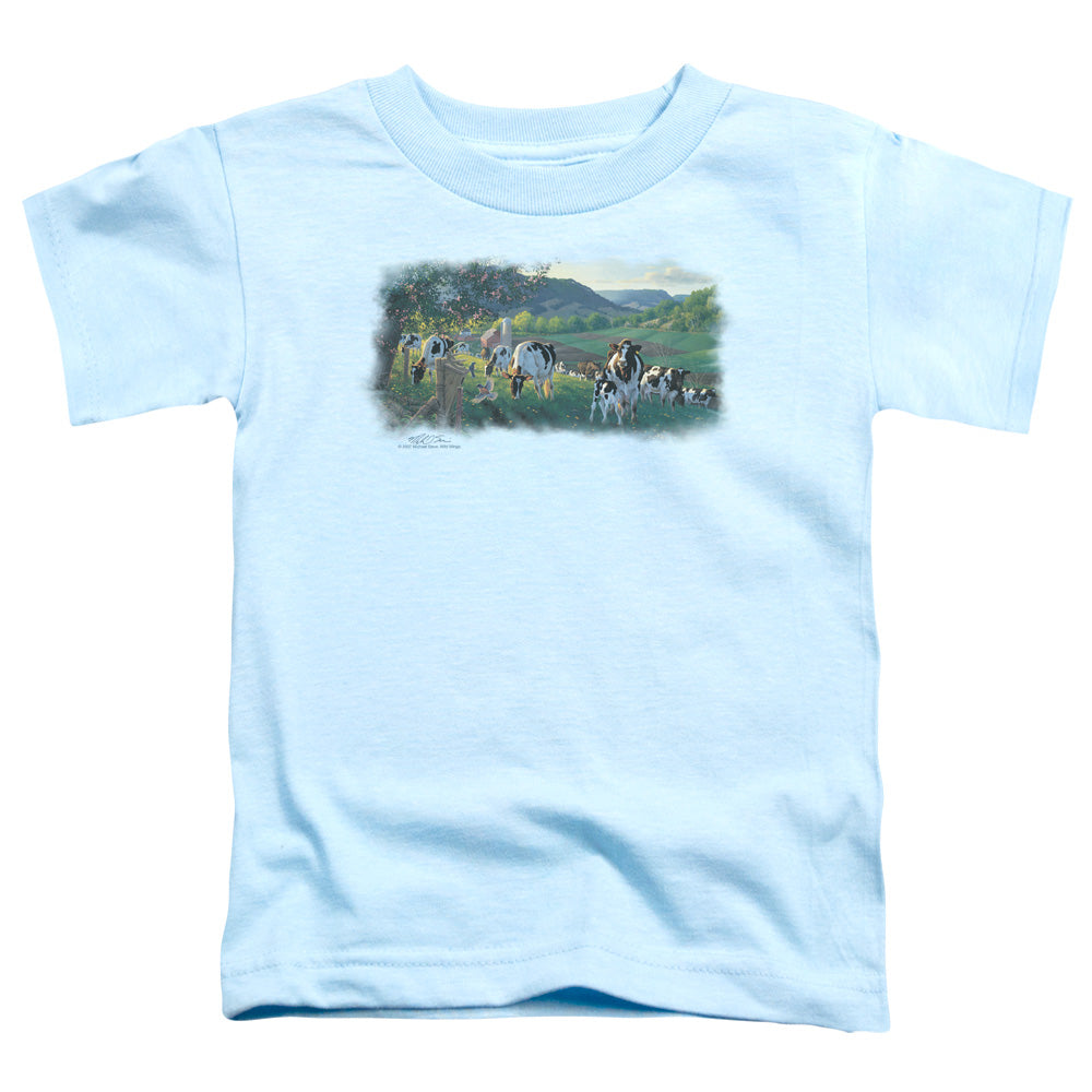Wildlife - Gods Country - Short Sleeve Toddler Tee - Light Blue T-shirt
