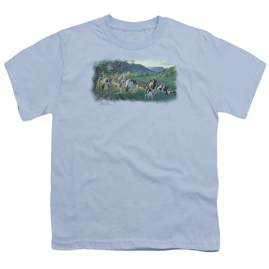 Wildlife - Gods Country - Short Sleeve Youth 18/1 - Light Blue T-shirt
