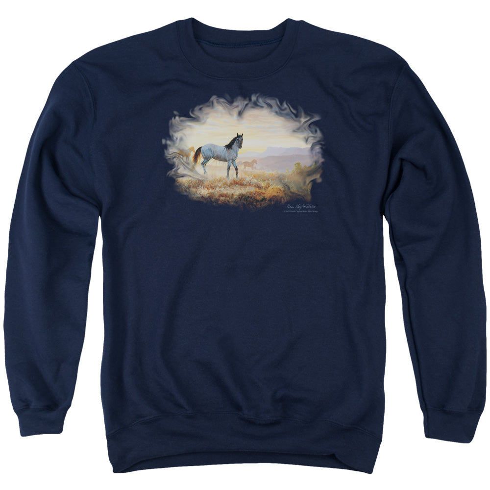 Wildlife - Dust At Dawn - Adult Crewneck Sweatshirt - Navy