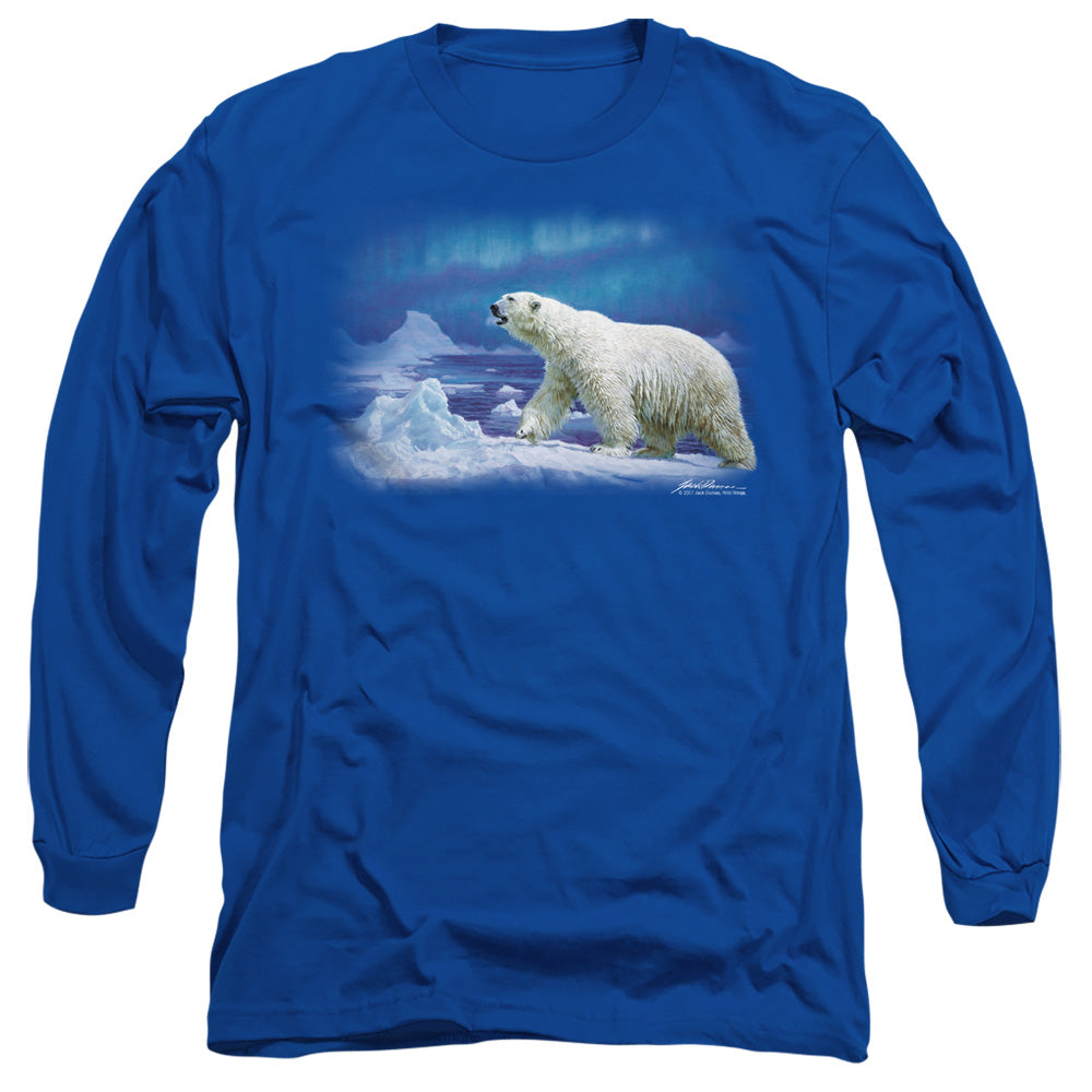 Wildlife - Nomad Of The North - Long Sleeve Adult 18/1 - Royal Blue T-shirt