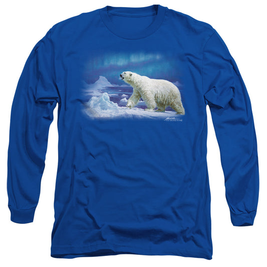 Wildlife - Nomad Of The North - Long Sleeve Adult 18/1 - Royal Blue T-shirt