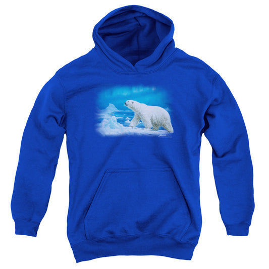 Wildlife Nomad Of The North-youth Pull-over Hoodie - Royal