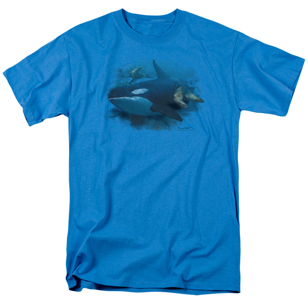 Wildlife - Orchestrated Maneuver - Short Sleeve Adult 18/1 - Turquoise T-shirt