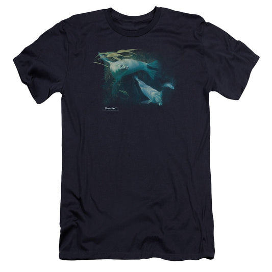 Wildlife - Kelp Patrol-premuim Canvas Adult Slim Fit 30/1 - Navy